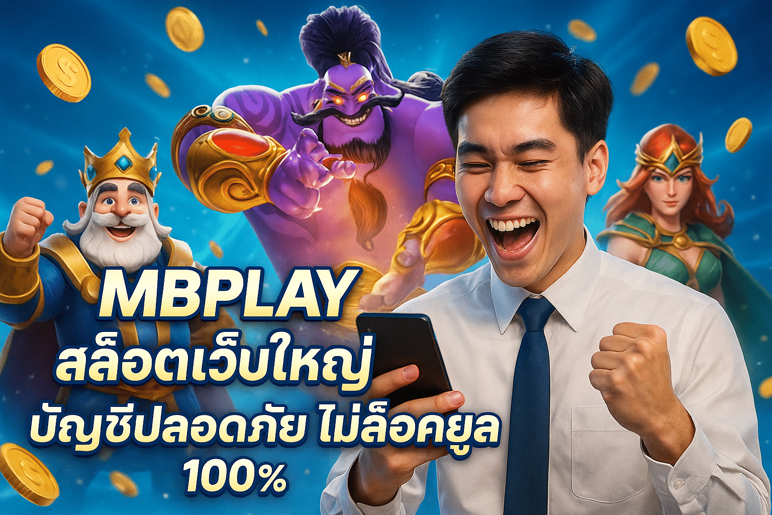 MBPLAY สล็อตเว็บใหญ่ บัญชีปลอดภัย ไม่ล็อคยูส 100%
